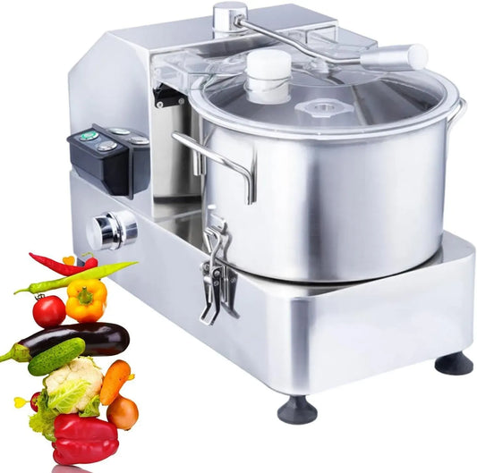 Robot da cucina 6L/9L/12L 6L-1800W, 12 L, 1800 W, professionale, acciaio inox, Vasca in Acciaio Inox e Velo