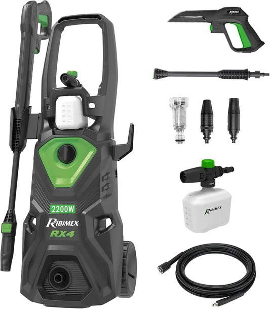 Idropulitrice RX4 IPX5, 2200 W, ampio serbatoio, 160 Bar, Serbatoio Detergente 550 mL, PRNHP04, 480 L/h, Tubo da 5 m