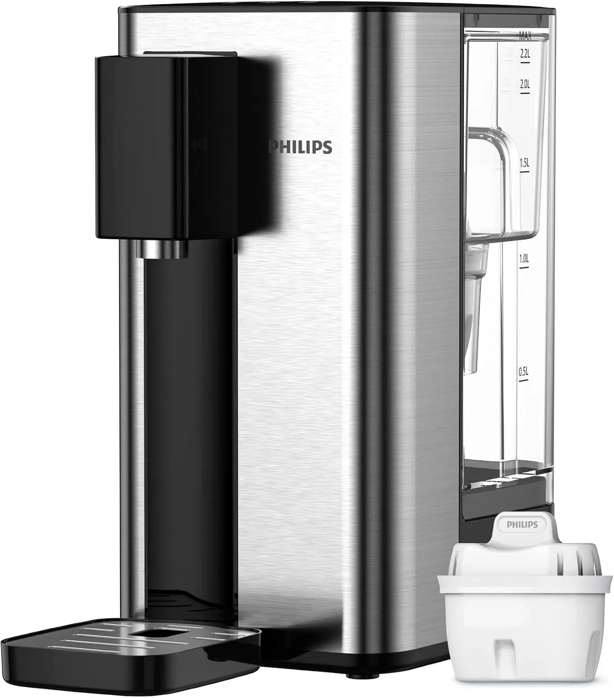 Philips Erogatore, pannello IPS, Water 3000 Series Erogatore di Acqua Calda con Filtrazione Taste+