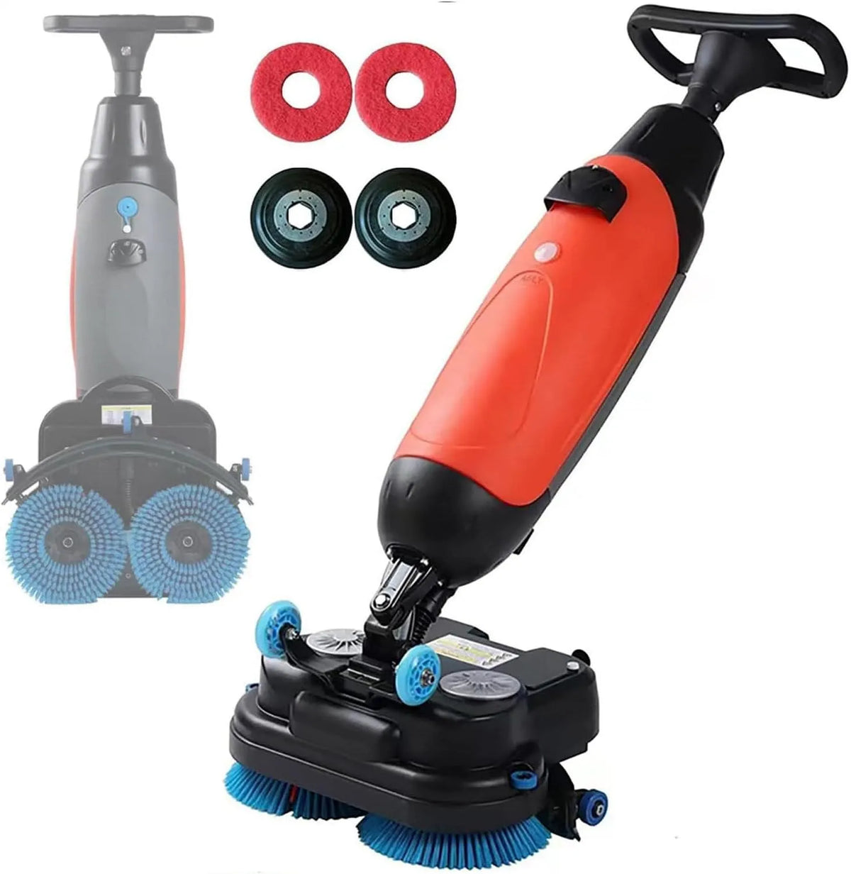 Lavasciuga, lavatrice/asciugatrice, vapore, professionale, rosso, Lavapavimenti Vapore Senza Filo Professionale, Copertura 1200 M²/H