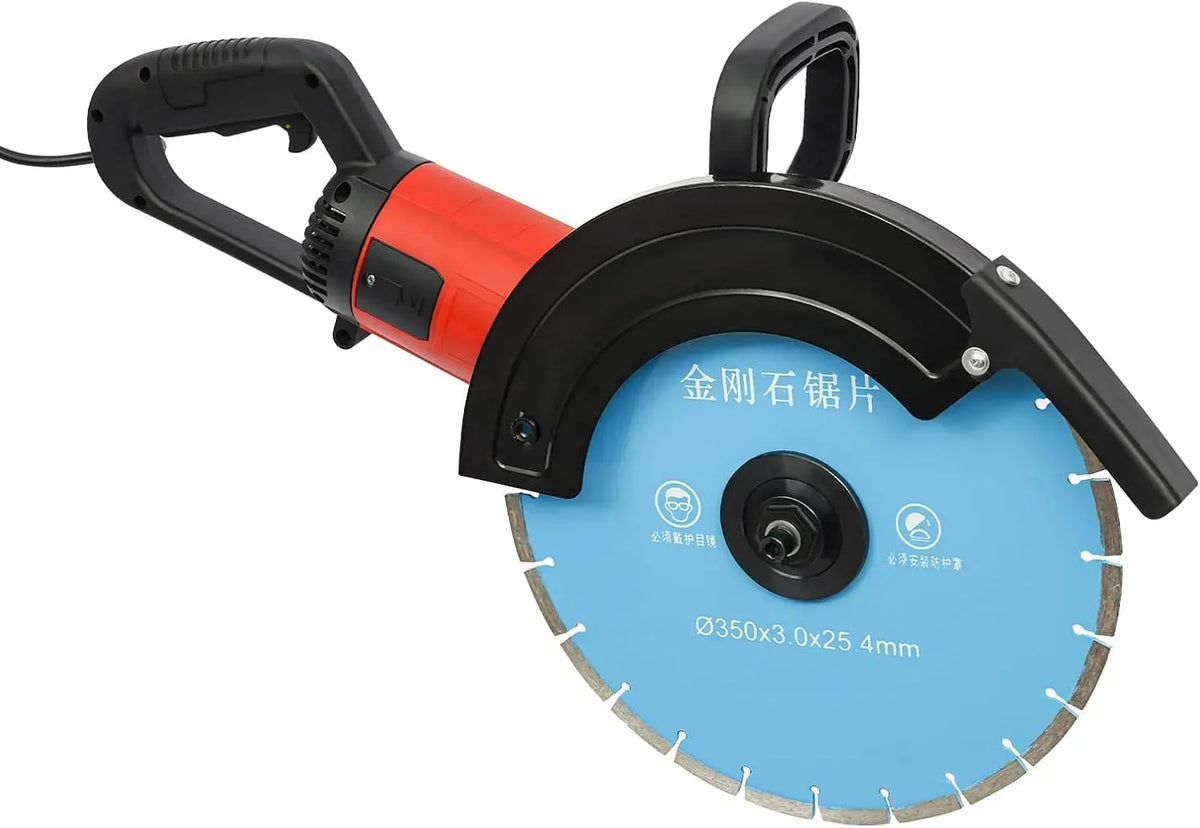 Affettatrice, affettatrice per alimenti, 3500 W, 220 V, 350 mm, per calcestruzzo