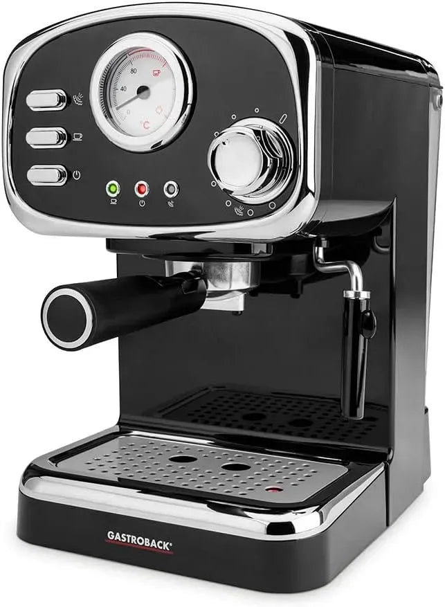 Macchina per caff, pompa, macchina da caffè elettrica, 1100 W, professionale, nero, plastica, per caffè espresso Basic, GASTROBACK