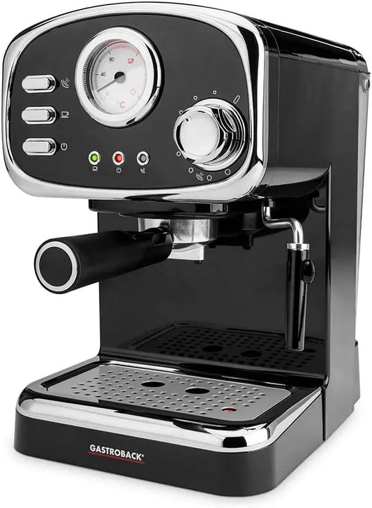 Macchina per caff, pompa, macchina da caffè elettrica, 1100 W, professionale, nero, plastica, per caffè espresso Basic, GASTROBACK