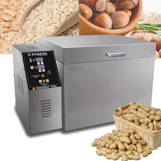 macchina per tostare, macchina da caffè elettrica, 4 kg, 2 zone di temperatura, acciaio inox, per chicchi di caffè