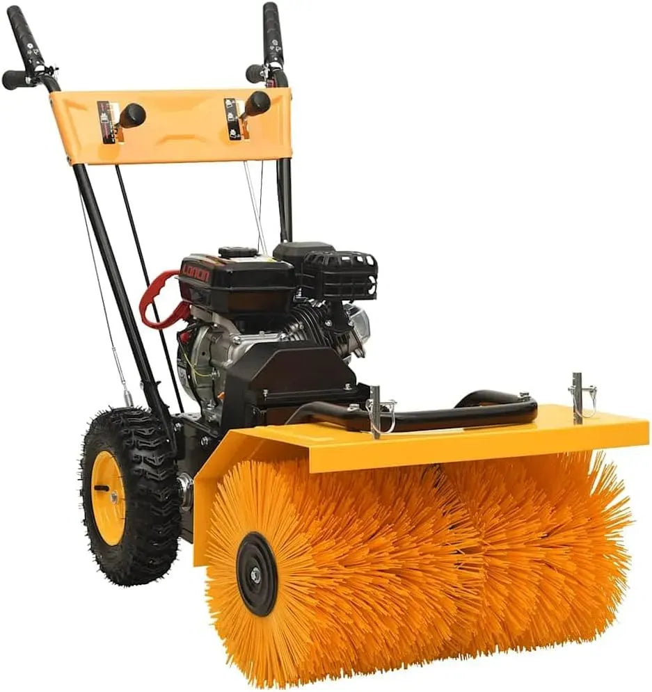 HP elettrica-152161 Attrezzatura motorizzata per Esterni, Spazzatrice, per Casa e Giardino, Generico Spazzaneve e Spalaneve 2 in 1 a Benzina 6,5