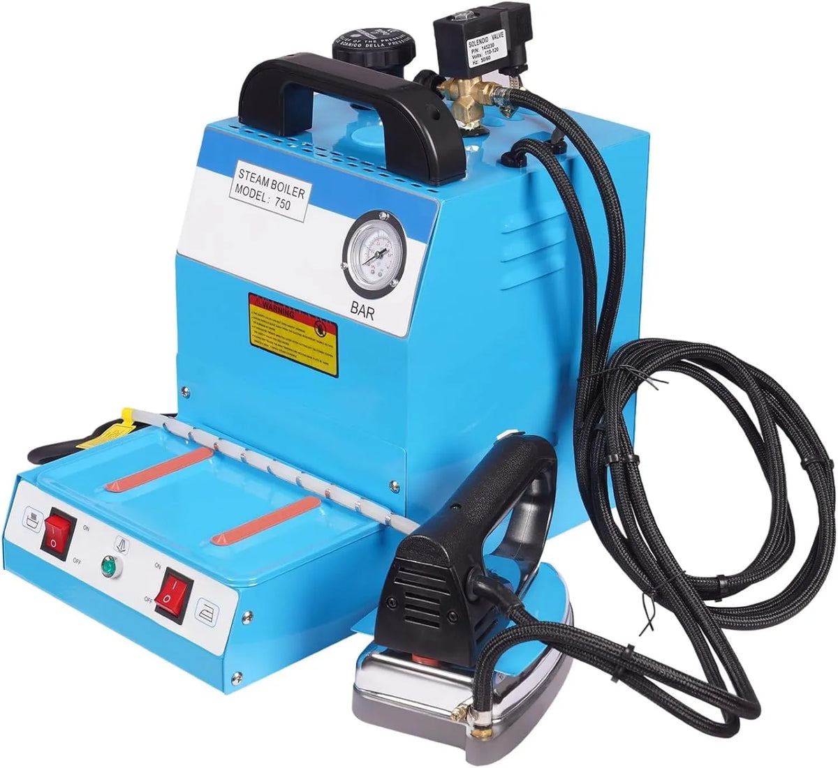 Stazione, ferro da stiro elettrico, 4 L, industriale, ampio serbatoio, vapore, professionale, per Indumenti