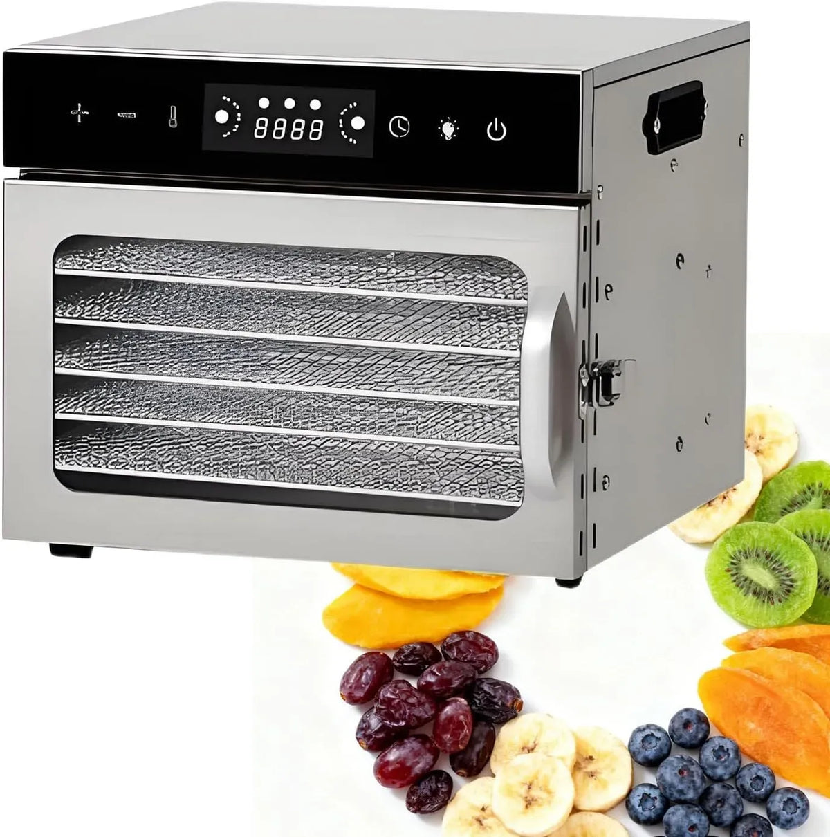 Asciugatrice 6Layer, acciaio inox, asciugabiancheria, Essiccatore in Acciaio Inossidabile per essiccatore di Frutta disidratata