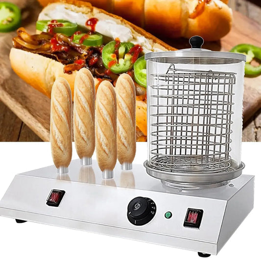 4sticks Macchina per Hot, professionale, acciaio inox, 3 Pezzi, per Hot Dog Professionale per Alimenti