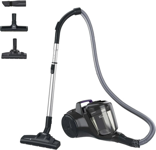 Hoover HP1 Aspirapolvere, aspiratore elettrico domestico, Aspirapolvere a Traino Compatto senza Sacco