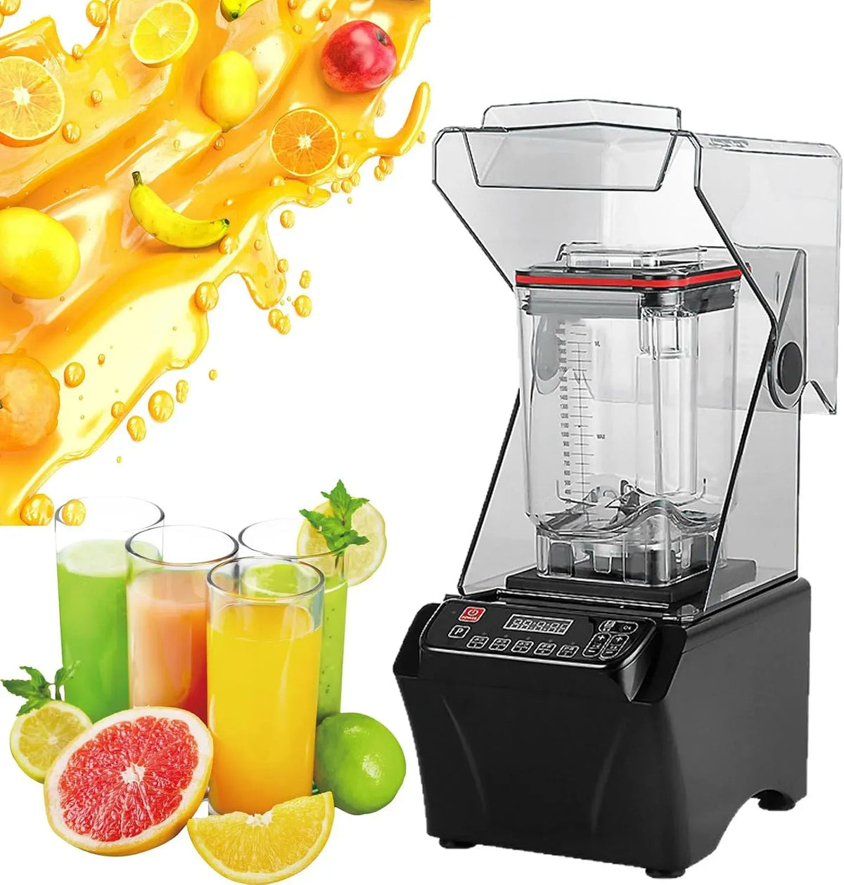 Frullatore, 2000 W, Bicchiere da 2000 ml per frullati