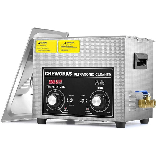 Lavatrice, 10 L, 300 W, 240 W, CREWORKS, timer, acciaio inox