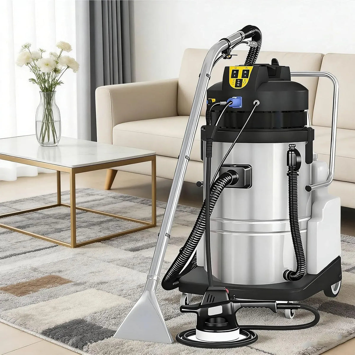 Lavatrice 20L/30L/40L, 40 L, portatile, ampio serbatoio, Detergere Tappeti e Rivestimenti, Rulli Lisci a 360°, Lavanderie e Servizi di Pulizia 30L