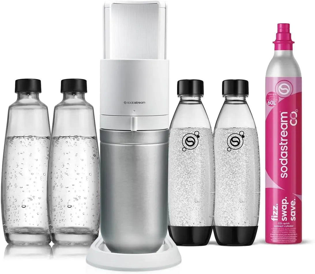 Sodastream Duo, bianco, Gasatore per realizzare acqua frizzante e bevande