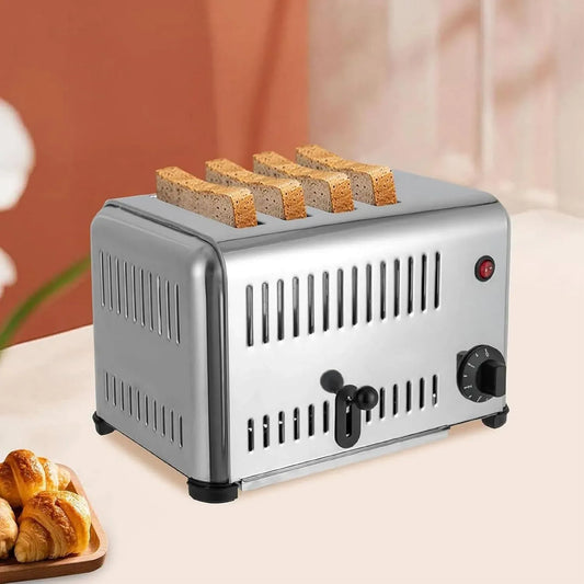 Forno elettrico, touch, professionale, ristoranti, acciaio inox, tostapane rapido a 4 fette, tostapane Cool Touch, 5 minuti