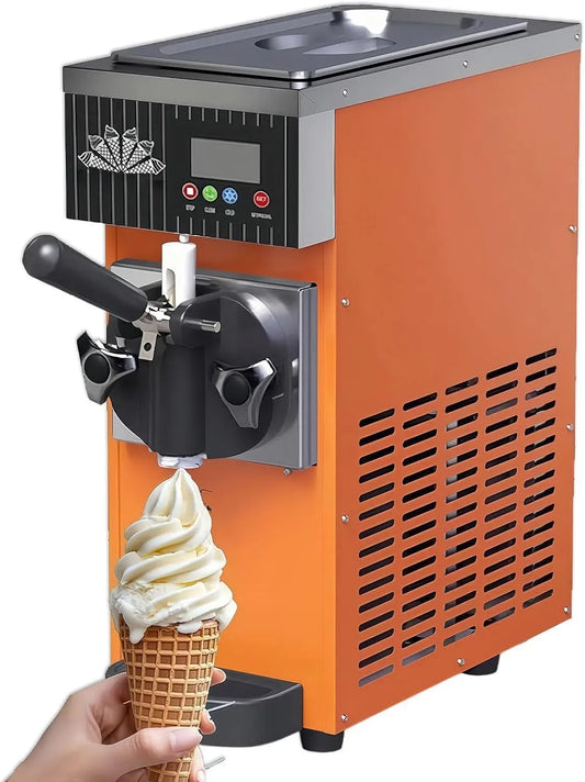 4-/H Macchina per Gelato, macchina per gelato e sorbetto, 2,5 L, 450 W, 20 kg, professionale, acciaio inox, per Gelato Soft Commerciale