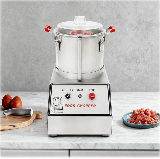 Robot da cucina A 1400 W/750, 5 L, 550 W, 750 W, 1100 W, professionale, acciaio inox, Cutter Elettrico in cci io Inox Giri/Min, C rne 5L
