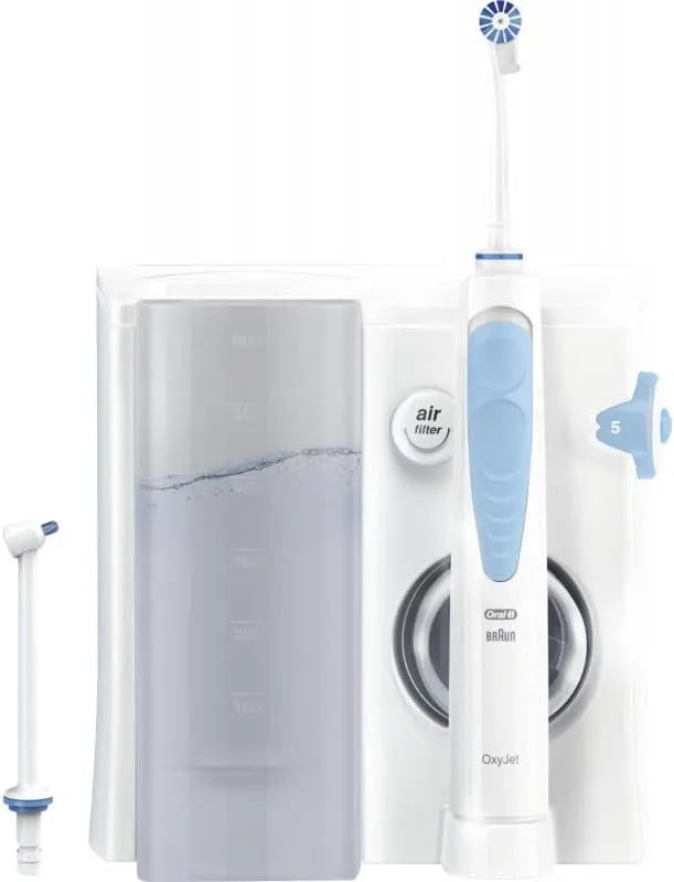 ricarica per spazzolino da denti, Oral-B Idropulsore Oral Health Center per la pulizia delicata degli spazi interdentali, 1 punta di ossigeno, 4 getti