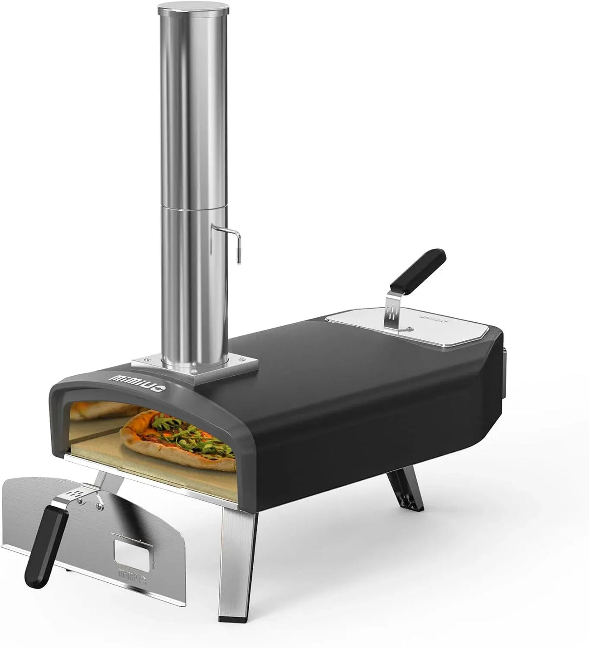 Forno elettrico per pizza, portatile, esterno, Pizzaiolo per Cucina All'aperto e Giardino, Mimiuo Forni per Pizza da Esterno