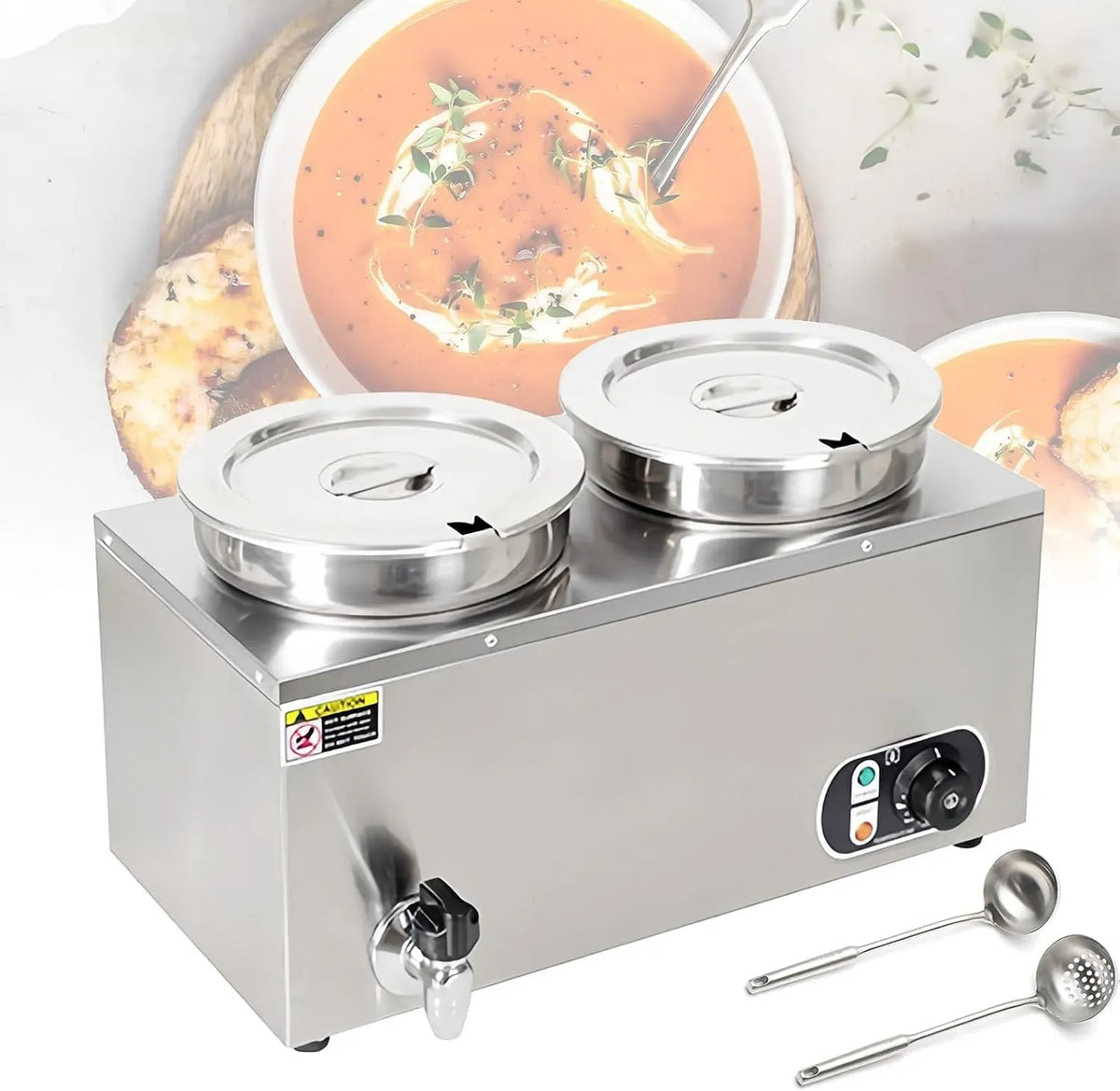 Rubinetto da cucina X 4, 7 L, professionale, acciaio inox