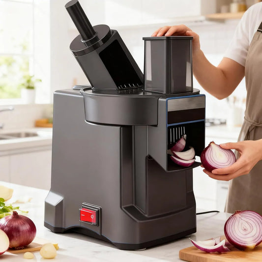 Robot da cucina, professionale, macchina da cucina, affettatrice per alimenti, Tritatutto Elettrico per Verdure