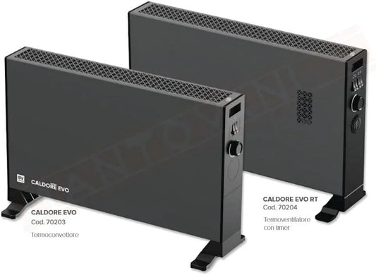 Termoconvettore elettrico in formato mobile 3 potenze 2000W Vortice 0000070203 utilizzo domestico e commerciale