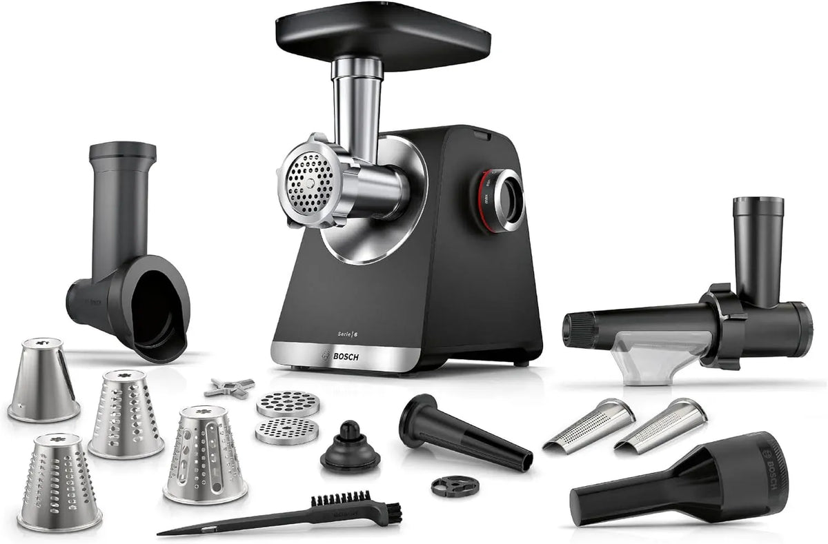 Bosch serie 6 MFWS660B motore, estrattore di succo e spremiagrumi, 3,5 kg/min, 8 mm, 10 J, 2 livelli, nero