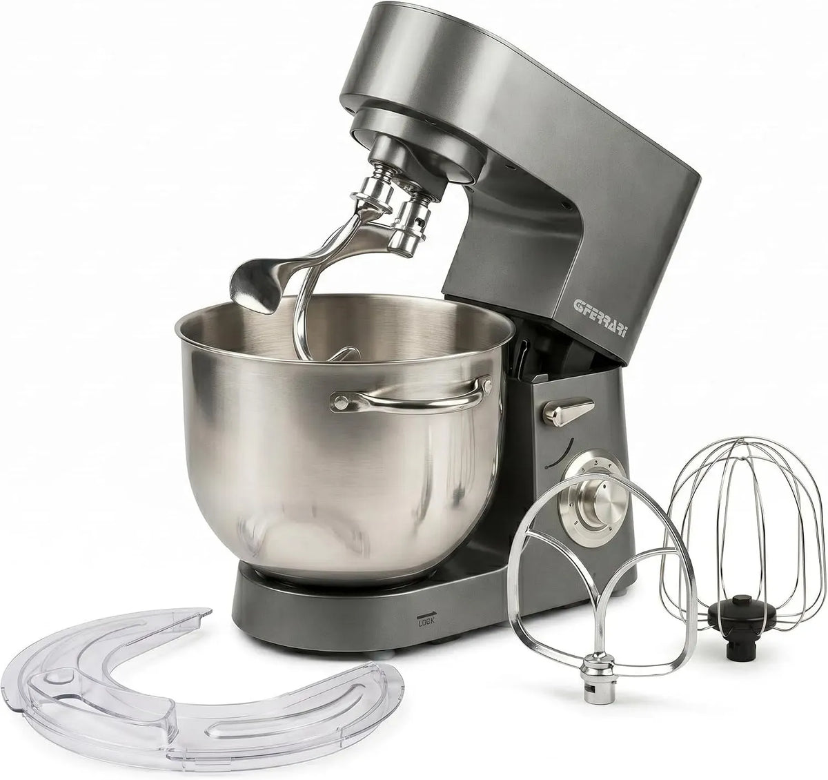 G20164 Doppio Gancio, Grigio, G3 Ferrari Impastatrice Planetaria 8L, 1800W