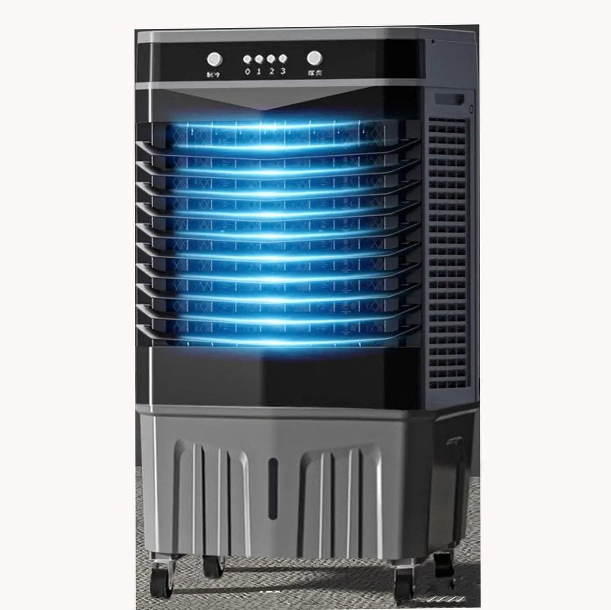 Raffrescatore evaporativo Industriale, per Uso Industriale e Commerciale, 3 velocità, Oscillazione a 120°, Timer 12 Ore