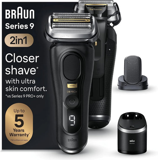 Braun Series 9 9590cc Regolabarba, Stazione, Batteria, Rasoio, nero