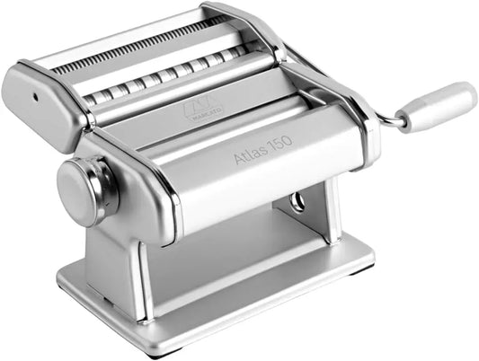 Macchina per pasta, 20x20x15 cm, macchina per tagliatelle, acciaio inox, Acciaio Cromato e Alluminio Anodizzato