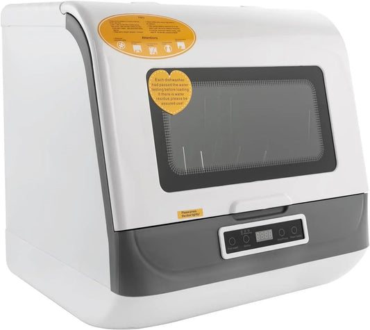 Lavastoviglie, 800 W, 220 V, touch, sistema di spruzzo a 360°, capacità 4-6 persone, 3 modalità di lavaggio, controllo touch