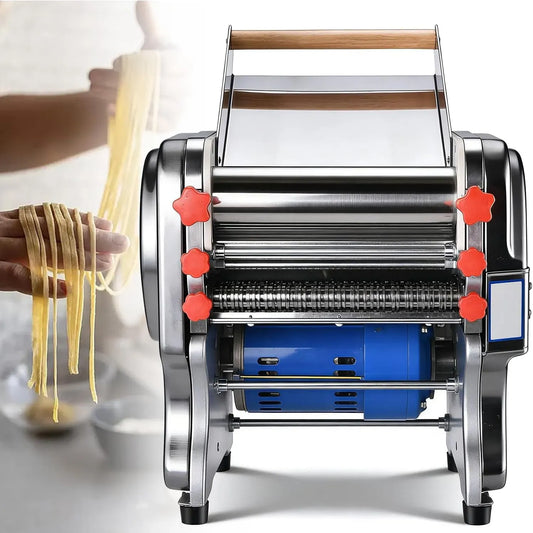 Macchina per pasta, 550 W, 220 V, macchina per tagliatelle, professionale, acciaio inox