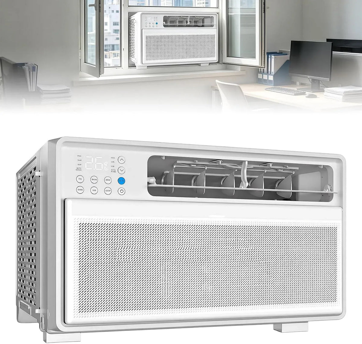 Condizionatore, Inverter, Raffresca Fino a 19 m², 3 modalità di Raffrescamento, Inverter DC