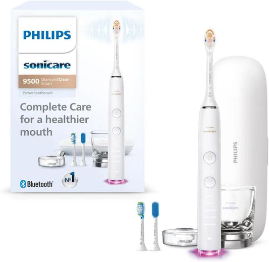 Philips serie 9500 HX9923/01 con custodia di ricarica, Sonicare DiamondClean Smart Electric, 5 modalità, HX9923/01, Spazzolino da denti ricaricabile