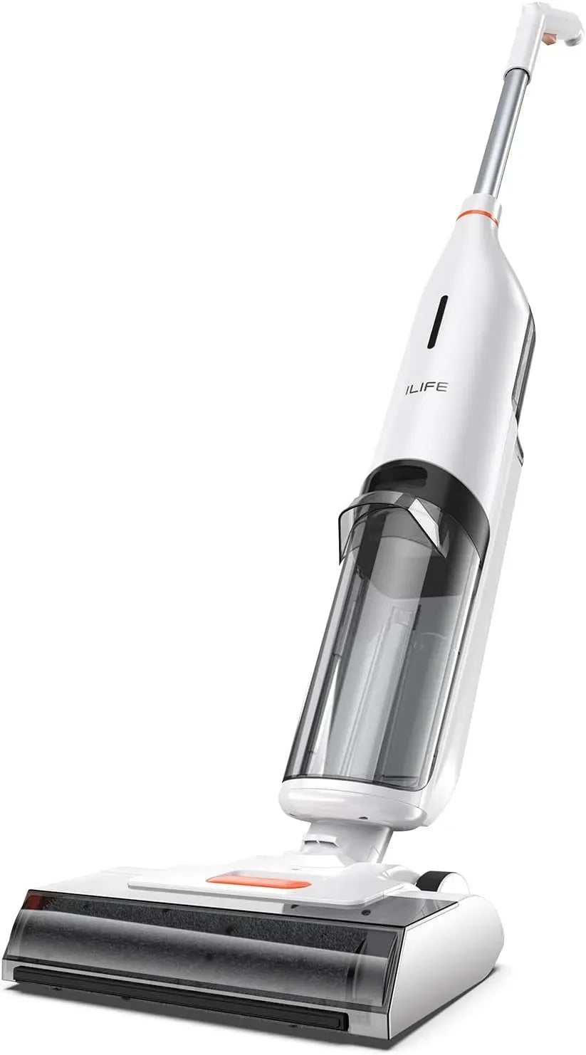 Aspirapolvere, ILIFE W90, bianco, aspiratore elettrico domestico, Aspirapolvere senza fili per pavimenti e peli di animali domestici