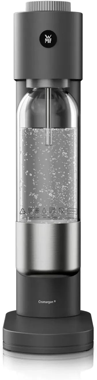WMF salvaspazio, elegante cassa in acciaio inox, per completamente automatico, Element One 0608116040, Gorgogliatore a 3 livelli di frizzante, colore