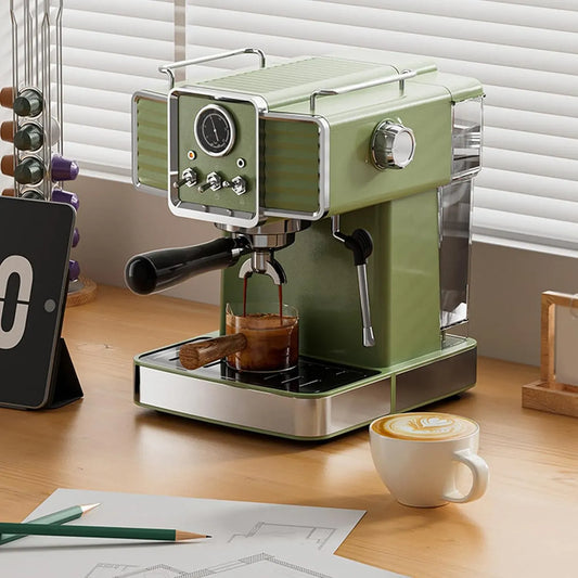 Montalatte, 1350 W, cappuccinatore, ampio serbatoio, professionale, macchina per caffè professionale da 15 bar, per cappuccino, 1,6 l