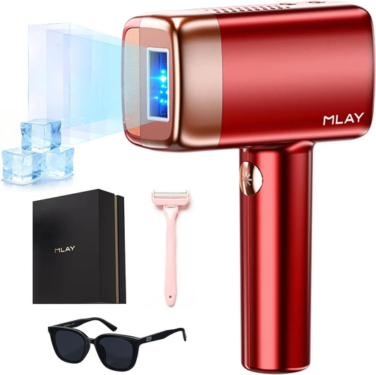 T14 Nessun Laser, Mlay Apparecchio Per Epilazione IPL, 96,39% Riduzione Dei Peli In 4 Settimane, 5 Milioni Di Flash, Painless Con Sistema Di