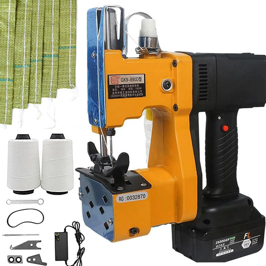 1battery Macchina per Chiudere, Batteria, portatile, senza fili, per Sacchi di Pelle di Serpente Intrecciata